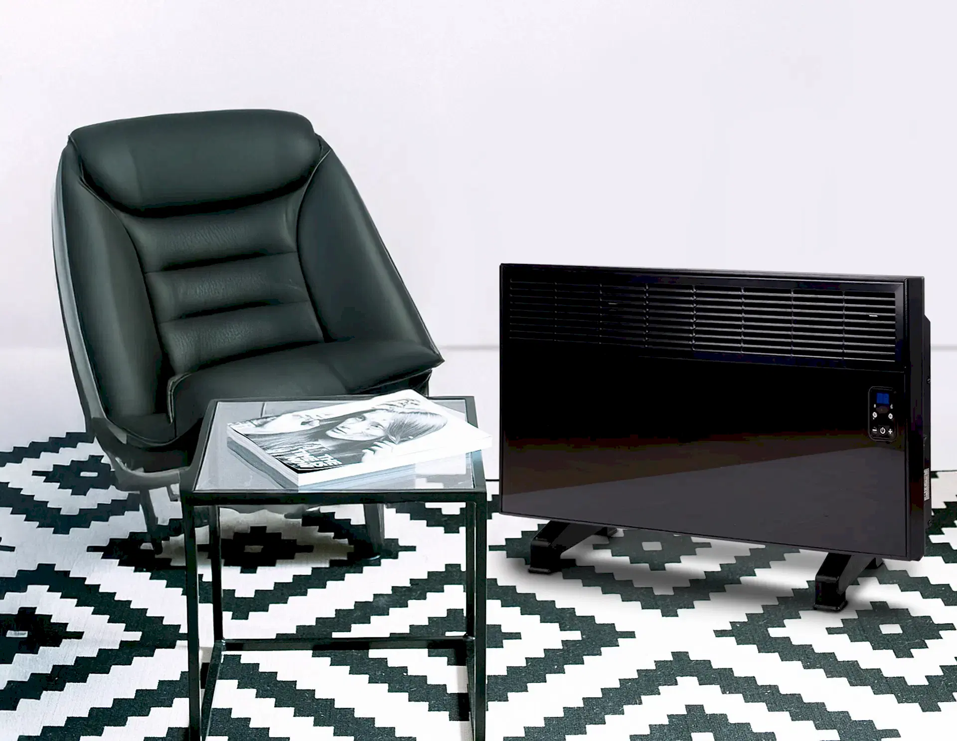 İVİGO EPK 2500 Watt Dijital Konvektör Isıtıcı Camlı Siyah