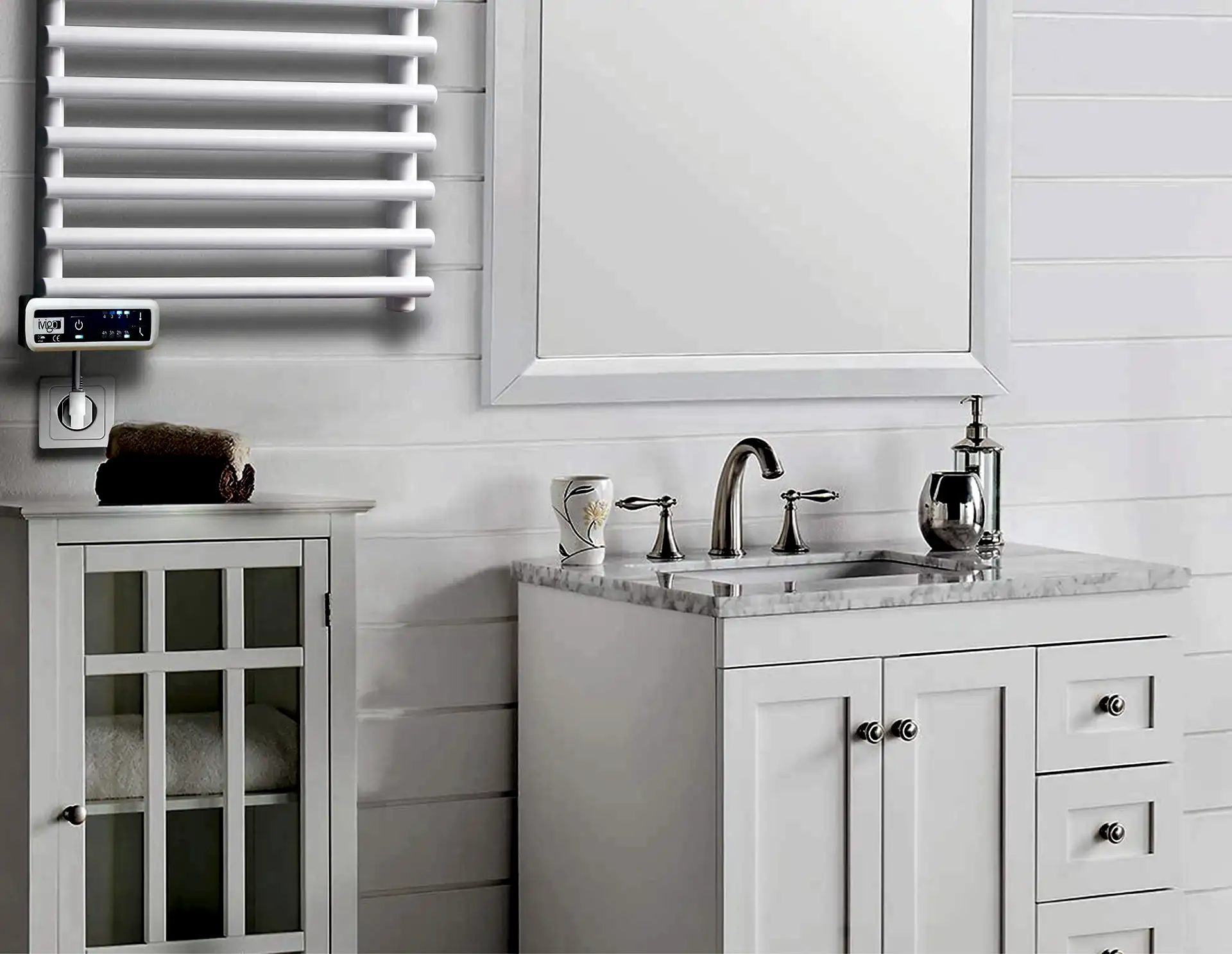 İVİGO EHR 275 Watt Profesyonel Havlu Isıtıcı Beyaz