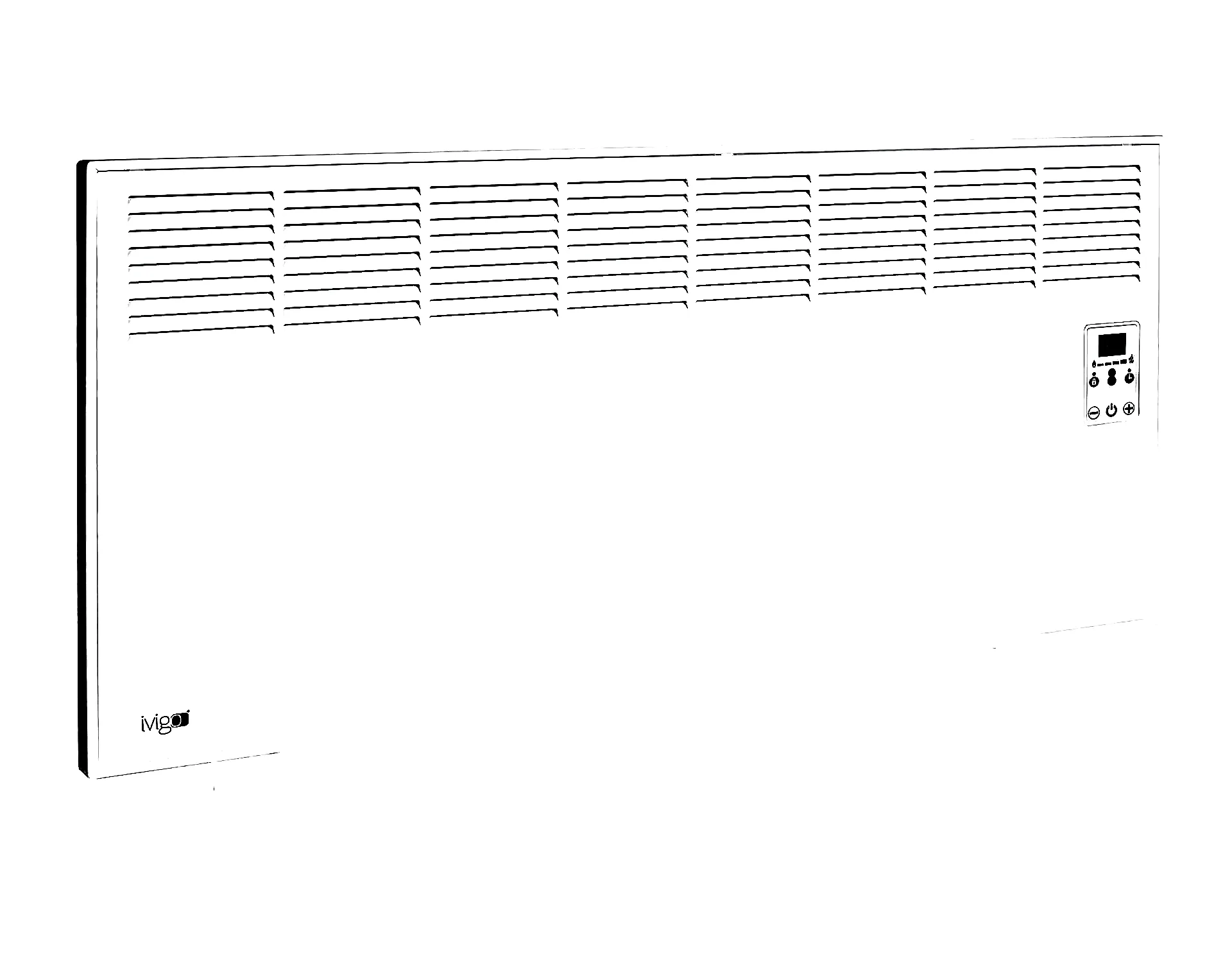 İVİGO EPK 2000 Watt Dijital Konvektör Isıtıcı Siyah