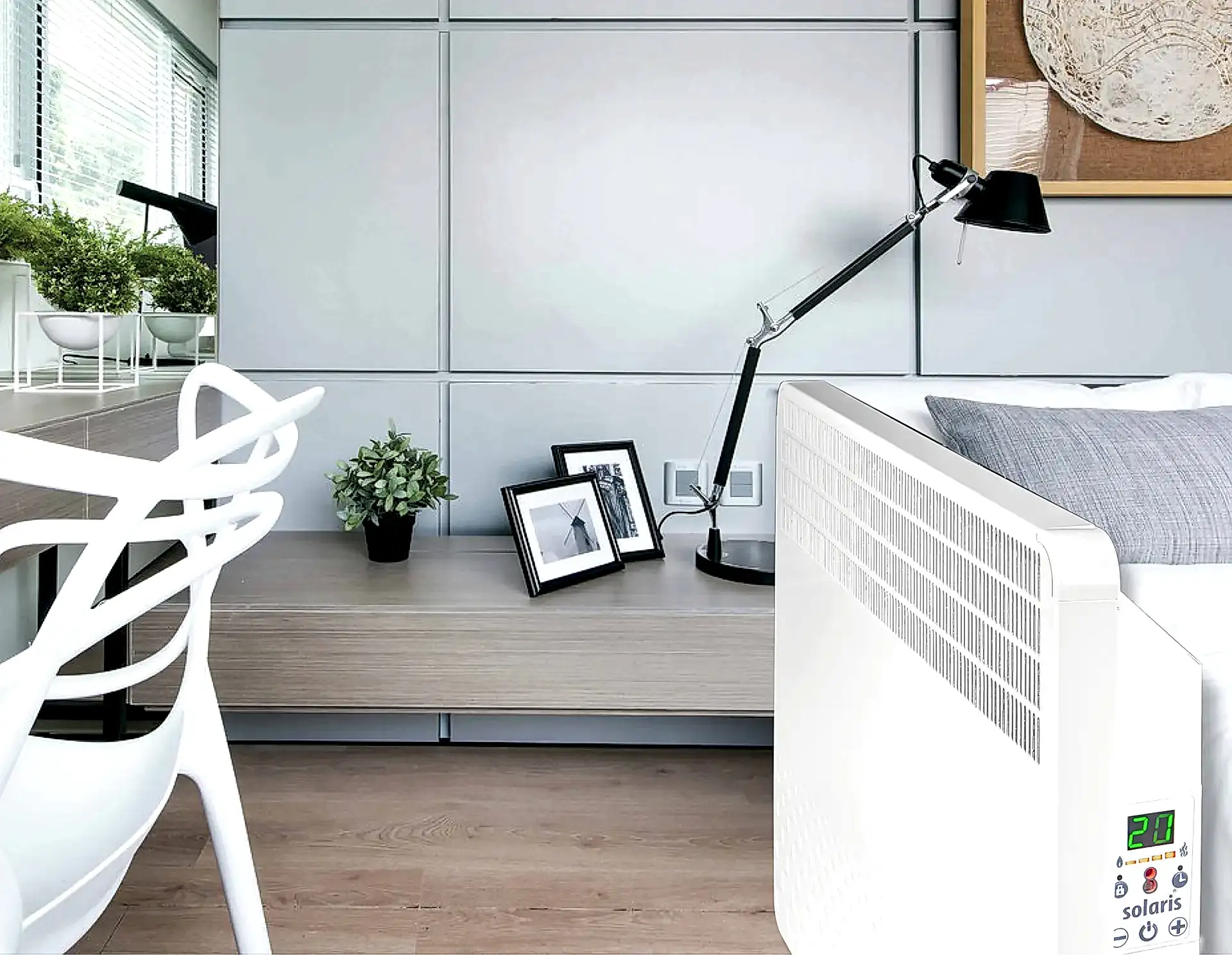 SOLARİS KIP 2000 Watt Dijital Konvektör Isıtıcı Beyaz