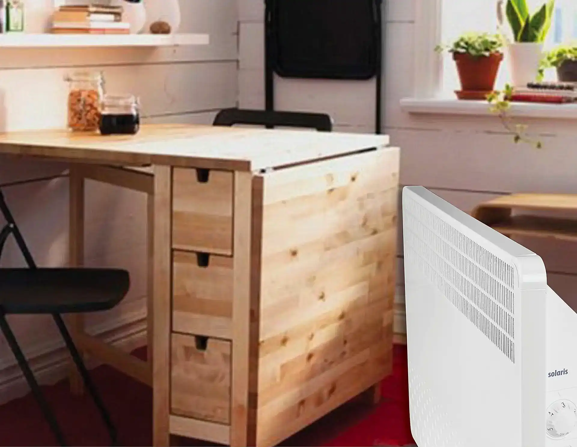 SOLARİS KIP 2500 Watt Manuel Konvektör Isıtıcı Beyaz